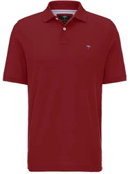 FYNCH-HATTON Poloshirt Basic Rot/Dunkelrot