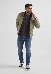 Milestone Steppjacke Popjacke MSSalvio Dunkelgrün/Khaki/Braun/Beige