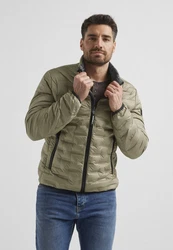 Milestone Steppjacke Popjacke MSSalvio Dunkelgrün/Khaki/Braun/Beige