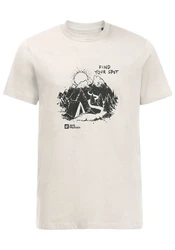 Jack Wolfskin T-Shirt FIND YOUR SPOT Khaki/Beige/Hellgrau/Weiß/Braun/Grau
