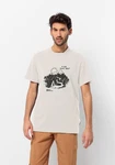 Jack Wolfskin T-Shirt FIND YOUR SPOT Khaki/Beige/Hellgrau/Weiß/Braun/Grau