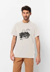 Jack Wolfskin T-Shirt FIND YOUR SPOT Khaki/Beige/Hellgrau/Weiß/Braun/Grau