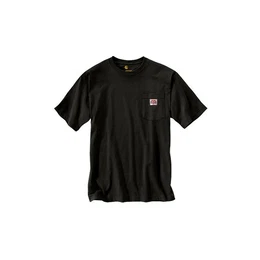 T-Shirt Icon Tee Black Workwear Logo auf der Brusttasche
