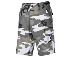 MFH Cargoshorts US Bermuda BDU mit Seitentaschen Dunkelgrün/Grau/Beige