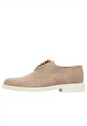 Derby Aus Veloursleder Mit Lochmuster Schnrschuh