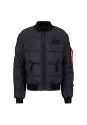 Alpha Industries Bomberjacke MA-1 Puffer Schwarz/Blau/Grau/Dunkelblau