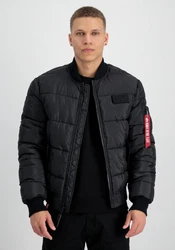 Alpha Industries Bomberjacke MA-1 Puffer Schwarz/Blau/Grau/Dunkelblau