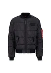 Alpha Industries Bomberjacke MA-1 Puffer Schwarz/Blau/Grau/Dunkelblau