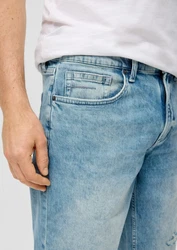 s.Oliver Stoffhose Jeans-Shorts Regular Fit Mid Rise Straight Leg Weiß/Creme