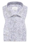 Eterna Langarmhemd MODERN FIT Blau/Lila/Grau/Fliederfarben