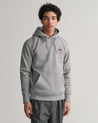 Gant Herren Hoodie Regular Medium Archive Shield Grau