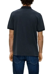 s.Oliver Kurzarmshirt Poloshirt Dunkelblau/Blau/Grau