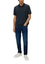 s.Oliver Kurzarmshirt Poloshirt Dunkelblau/Blau/Grau