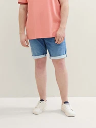 TOM TAILOR PLUS Jeansshorts Blau/Hellblau/Grau