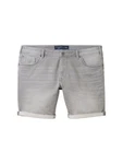 TOM TAILOR PLUS Jeansshorts Grau/Khaki/Hellgrau