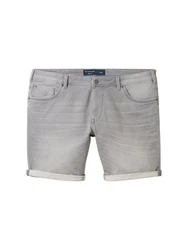 TOM TAILOR PLUS Jeansshorts Grau/Khaki/Hellgrau