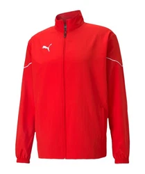 PUMA Sweatjacke teamRISE Sideline Trainingsjacke Rot