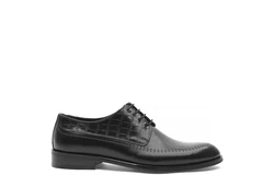 Celal Gltekin Schnürschuh 747-4510 Klassischen Schuhe Schwarz/Hellblau/Braun