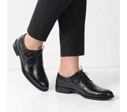 Celal Gltekin Schnürschuh 747-4510 Klassischen Schuhe Schwarz/Hellblau/Braun