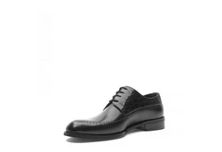 Celal Gltekin Schnürschuh 747-4510 Klassischen Schuhe Schwarz/Hellblau/Braun