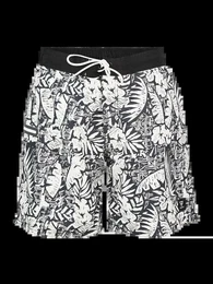Badeshorts Thone Men Swim Shorts VINTAGE HAWAI BLACK