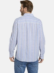 Babista Hemd DELZI Langarmhemd mit klassischen Längsstreifen blau/hellblau gestreift