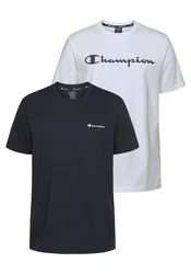 Champion T-Shirt Basic Rundhals Hellblau/Beige/Dunkelblau/Dunkelgrau/Grau
