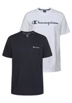 Champion T-Shirt Basic Rundhals Hellblau/Beige/Dunkelblau/Dunkelgrau/Grau