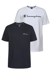Champion T-Shirt Basic Rundhals Hellblau/Beige/Dunkelblau/Dunkelgrau/Grau