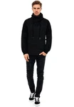 Rusty Neal Strickpullover hochabschließender Kragen Schwarz