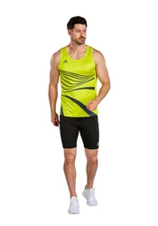 Erima Tanktop Racing Singlet Herren Grün/Gelb