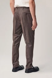 Next Anzughose Slim Fit mit Streifen Braun/Grau/Khaki/Beige