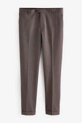 Next Anzughose Slim Fit mit Streifen Braun/Grau/Khaki/Beige