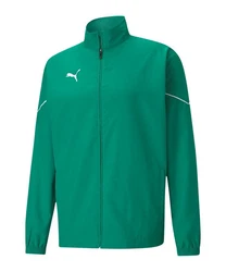 PUMA Sweatjacke teamRISE Sideline Trainingsjacke Dunkelgrün/Grün/Neonfarben/Türkis