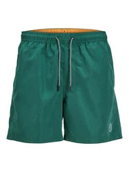 Jack & Jones Badeshorts JPSTFIJI JJSWIM SOLID SN Grün/Dunkelgrün/Türkis