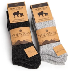 OCCULTO Norwegersocken Modell Finn (6-Paar) Grau/Dunkelgrau/Schwarz
