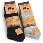 OCCULTO Norwegersocken Modell Finn (6-Paar) Grau/Dunkelgrau/Schwarz