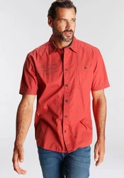 Man's World Kurzarmhemd Rot/Dunkelrot