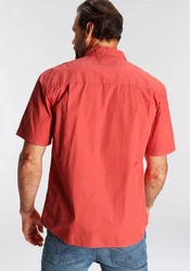 Man's World Kurzarmhemd Rot/Dunkelrot