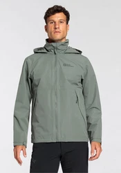 Jack Wolfskin Funktionsjacke ELDERBERG Dunkelgrün/Khaki/Grau/Hellgrau/Grün/Braun