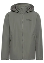 Jack Wolfskin Funktionsjacke ELDERBERG Dunkelgrün/Khaki/Grau/Hellgrau/Grün/Braun