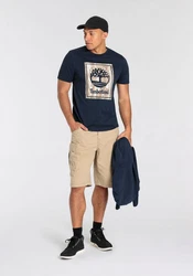 Timberland T-Shirt STACK LOGO Camo Short Sleeve Tee grün