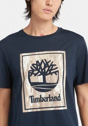 Timberland T-Shirt STACK LOGO Camo Short Sleeve Tee grün