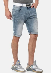 Cipo & Baxx Jeansshorts Grau/Hellblau/Blau