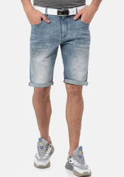 Cipo & Baxx Jeansshorts Grau/Hellblau/Blau