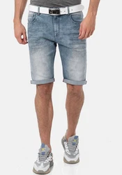 Cipo & Baxx Jeansshorts Grau/Hellblau/Blau