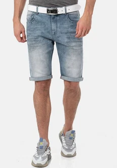 Cipo & Baxx Jeansshorts Grau/Hellblau/Blau