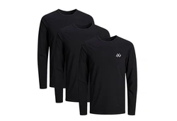 Jack & Jones Langarmshirt JCORISE INFINITY TEE LS CREW NECK Dunkelblau/Schwarz