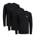Jack & Jones Langarmshirt JCORISE INFINITY TEE LS CREW NECK Dunkelblau/Schwarz