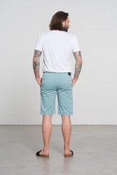 Feuervogl Chinoshorts fv-Li:am Slim Fit Türkis/Grün